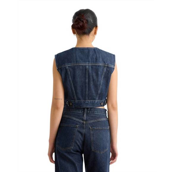 NEW AGOLDE leo vest in polished - Picture 2 of 5